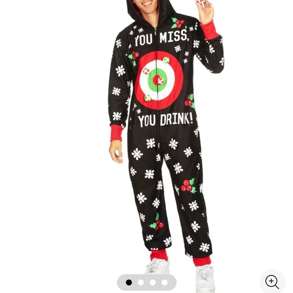 Tipsy Elves Men’s Drinking Game Jumpsuit - Picture 3 of 7